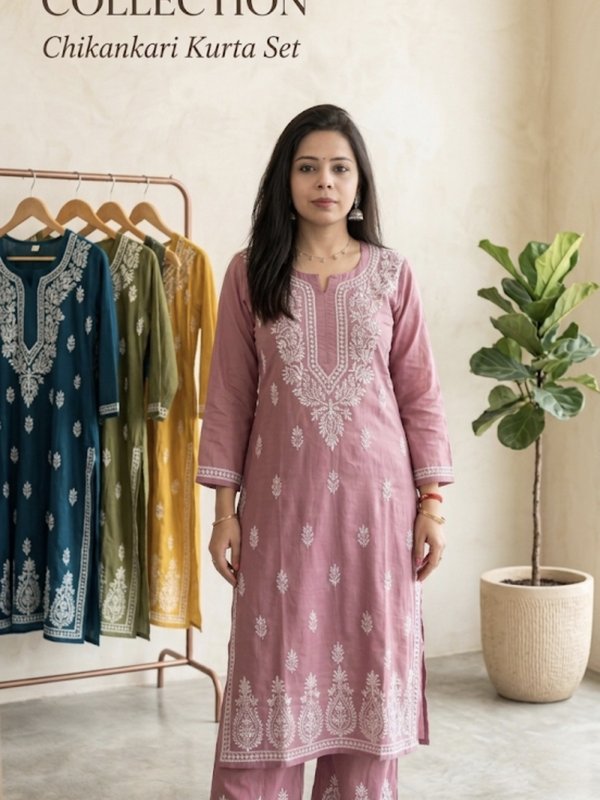 Chikankari Kurta Set Collection